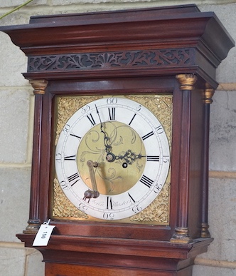A George III mahogany 8 day longcase clock, marked John Masters, height 196cm